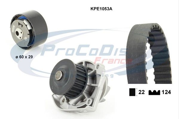 PROCODIS FRANCE Водяной насос + комплект зубчатого ремня KPE1053A